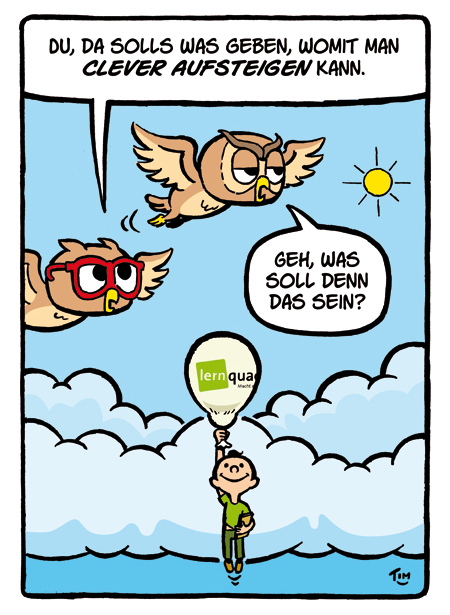 Cartoon Schule Lernbetreuung Nachhilfe