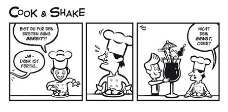 Comicstrip Barkeeper Bar Cocktails Cocktailbar