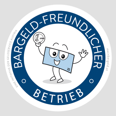 Maskottchen Design Bargeld Aufkleber